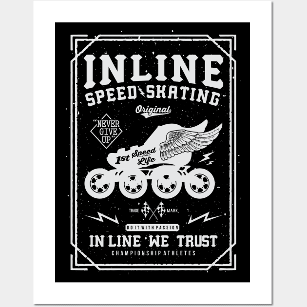 Inlinespeed-"in line we trust". Wall Art by Niko59